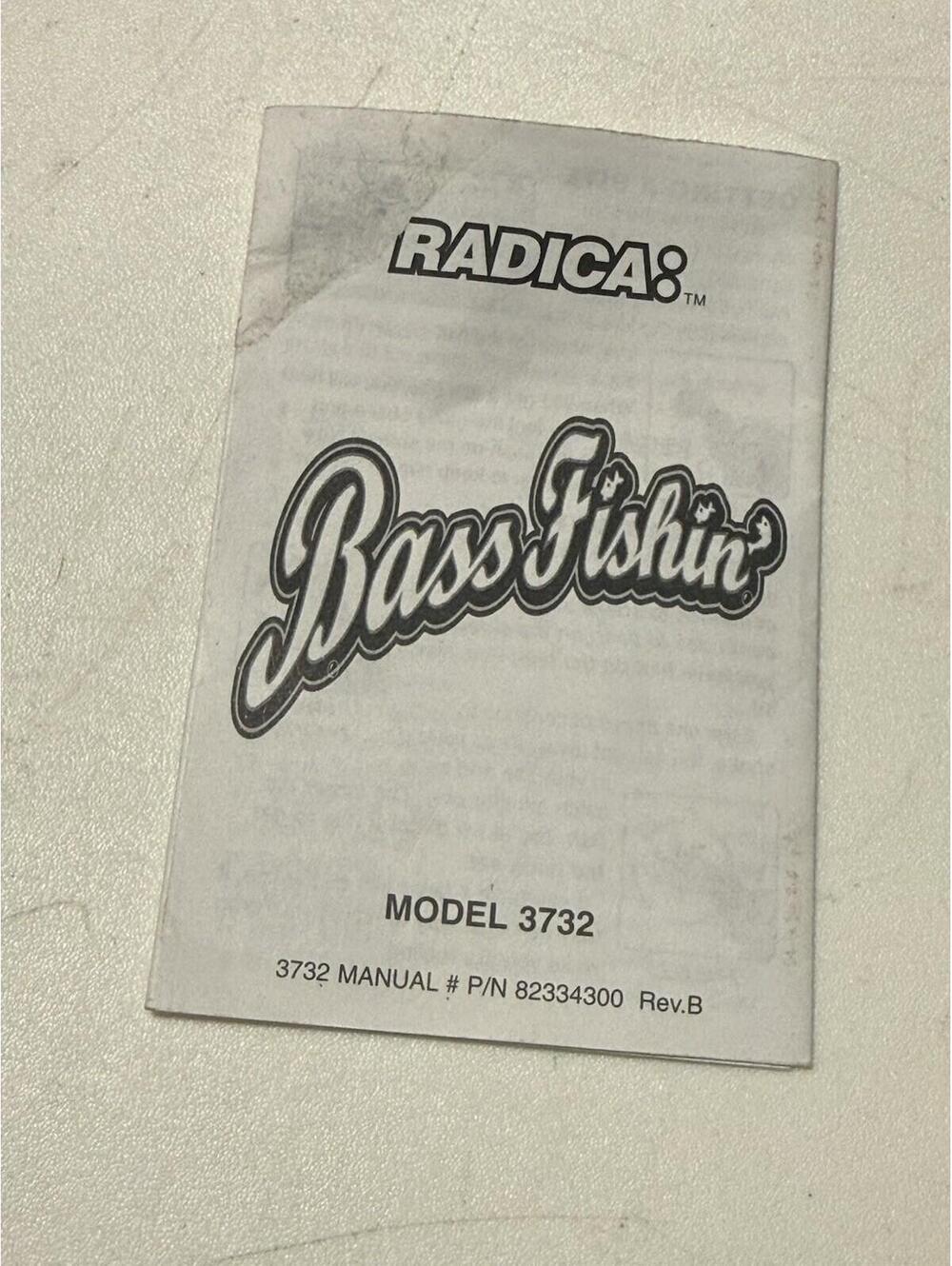 Vintage 1996 Radica Bass Fishin' 3732 Handheld Electronic Fishing Game W/manual - Picture 4 of 5
